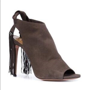 NWT AQUAZZURA Fringe Tie Sandal